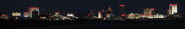 Atlantic City Skyline at Night (14k image)