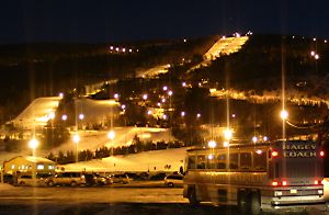 Blue Mountain Ski Area at night (20k image)